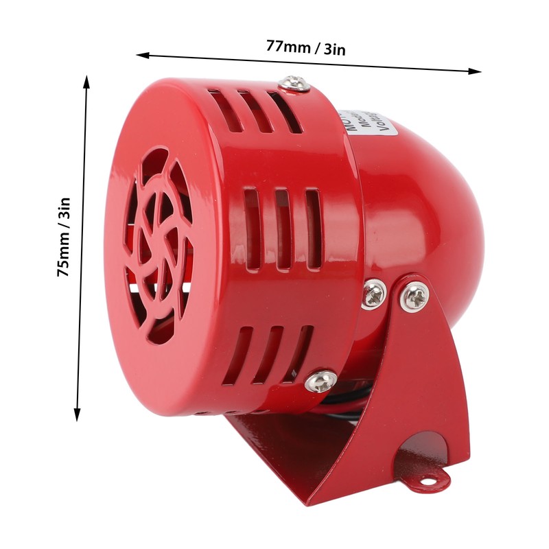 Motor Horn Buzzer Siren 110 Decibels Mini Electric Warning Strobe