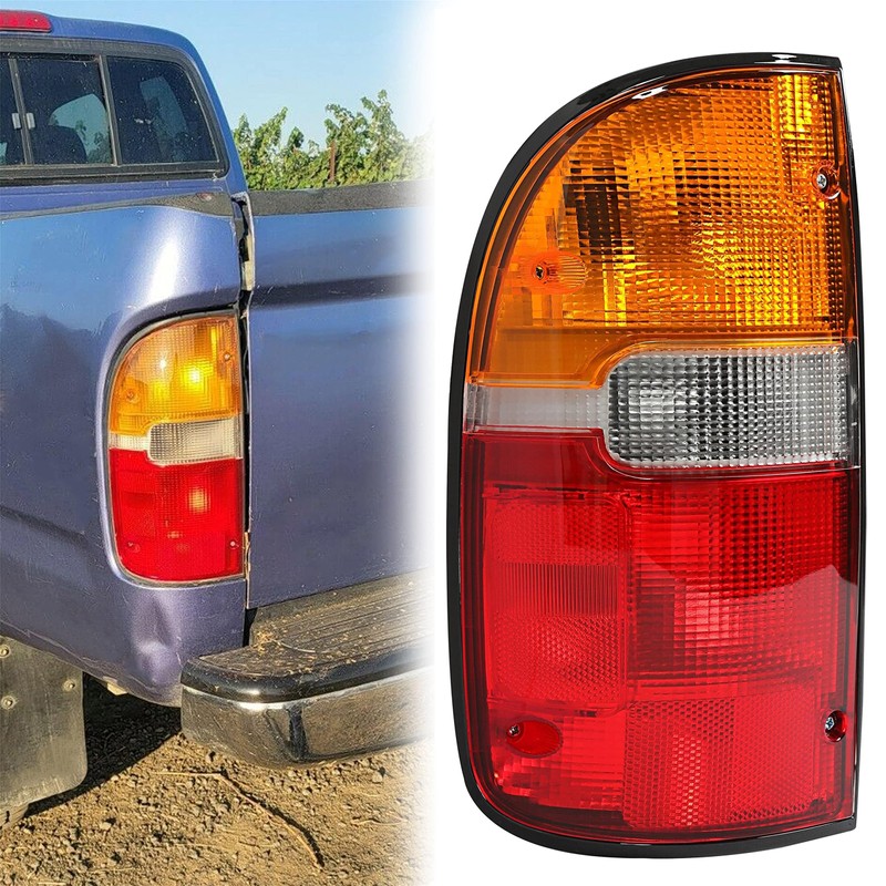 HECASA Tail Light Compatible with 1995-2000 Toyota Tacoma Pair Signal