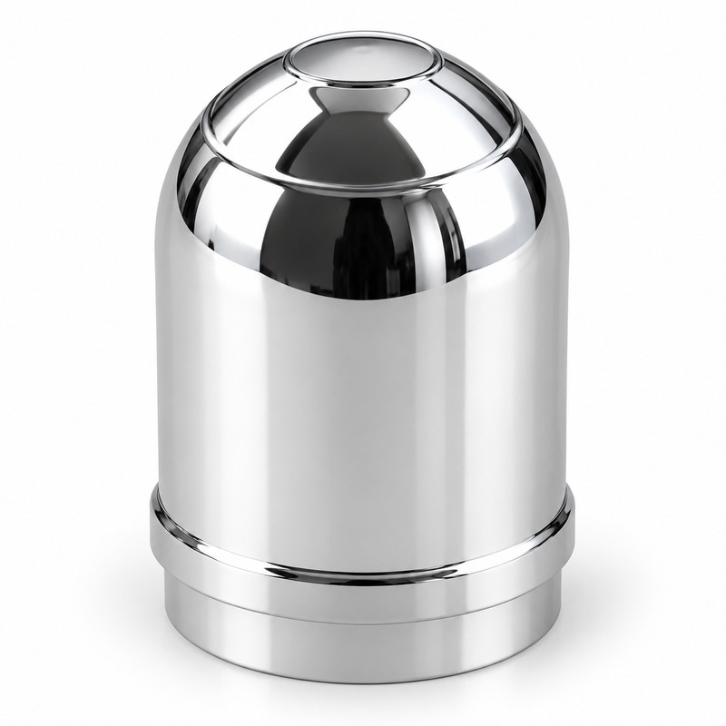 50mm Chrome Tow Ball Cover, Push-On Plastic Trailer Hitch Ball