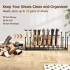 pickpiff Free Standing Shoe Racks - Black Metal Boot Rack