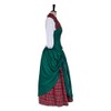 ZIUFVML Christmas Caroler Costume Set Women Highland Scottish Plaid Dress