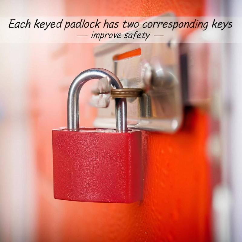 24-Piece Multicolor Keyed Padlocks | Durable Copper Luggage & Suitcase