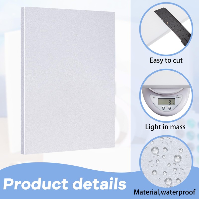 Frienda 12 Pcs Insulation Foam Board 12" X 7.5" X