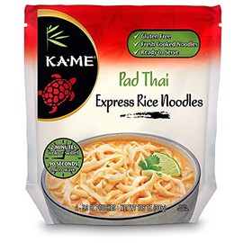 Ka-Me Gluten Free Rice Noodles - Pad Thai Express Noodles Ready To Serve (Pack of 6)