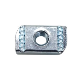 Abeicy Strut Channel Nuts, 3/8”-16 No Spring Thickened Unistrut Hardware Nuts with Zinc Plated, without Spring Nuts Use On Channel Struts, 50 Packs