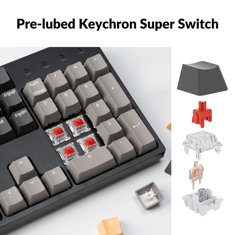 Keychron C2 Pro Wired Custom Mechanical Keyboard Full Size Layout