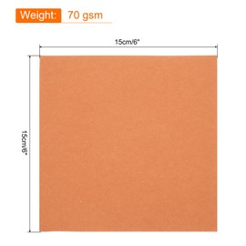 MECCANIXITY 75 Sheets Origami Paper Double Sided 6x6 Inch(15x15cm) Square Sheet for Art Craft Project, Beginners, Gifts Decor, Orange Red