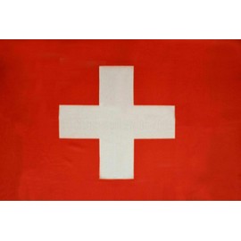 Swiss Flag Fleece Blanket 5 ft x 4.2 ft. Switzerland Travel Throw Cover