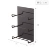 Yamazaki 4940 Magnetic Kitchen Wrap Holder, 3 Tiers, Tower, Black,