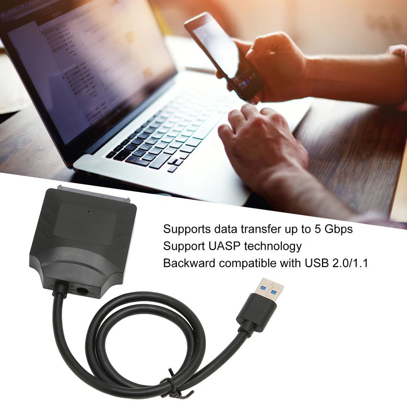 SATA to USB Cable Support UASP Hot Plug 5Gbps USB
