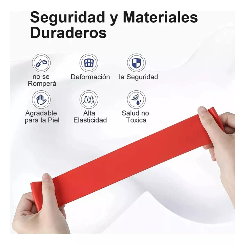 Lecute 5 Bandas De Resistencia Ligas Ejercicio Yoga Gym Fitness