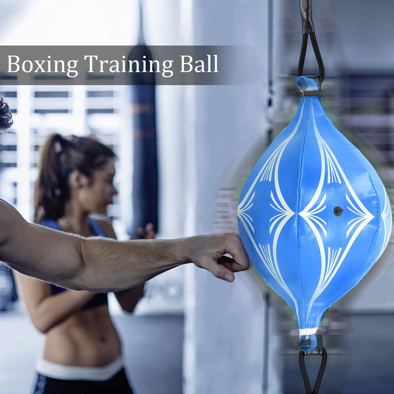PU Rhombus Pattern Boxing Ball Fighting Response Elasticity Ball Fitness