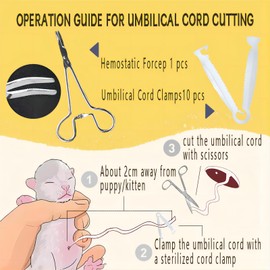 Puppy Kitten whelping supplies，JounLoin whelping kit for Puppies Birth-Newborn Pets Whelping Supplies and Kitten-Pregnant Dog Birthing Supplies-Use in Whelping Box-Pet Delivery Kit-Bottles for Nursing