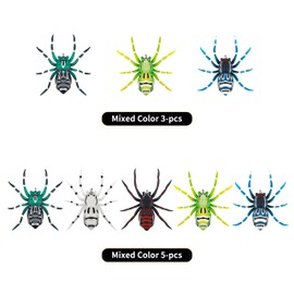 Rikimaru Fishing Lures Soft Bait (Mixed Color, 1/4oz-5pcs)