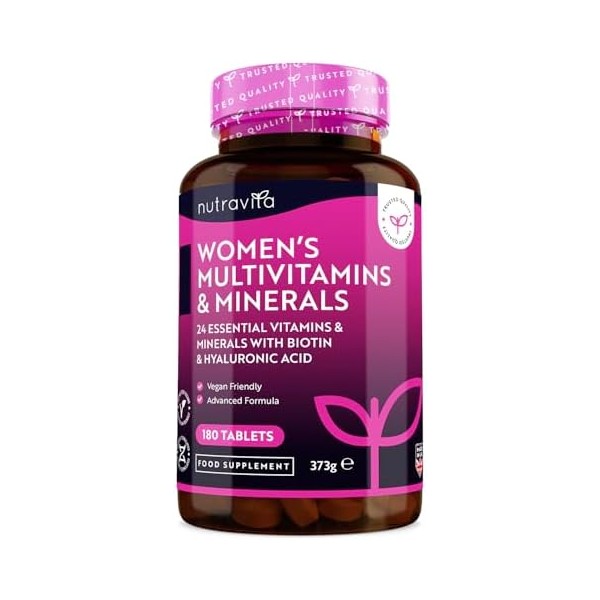 Multivitamins & Minerals for Women - 24 Essential Active Vitamins