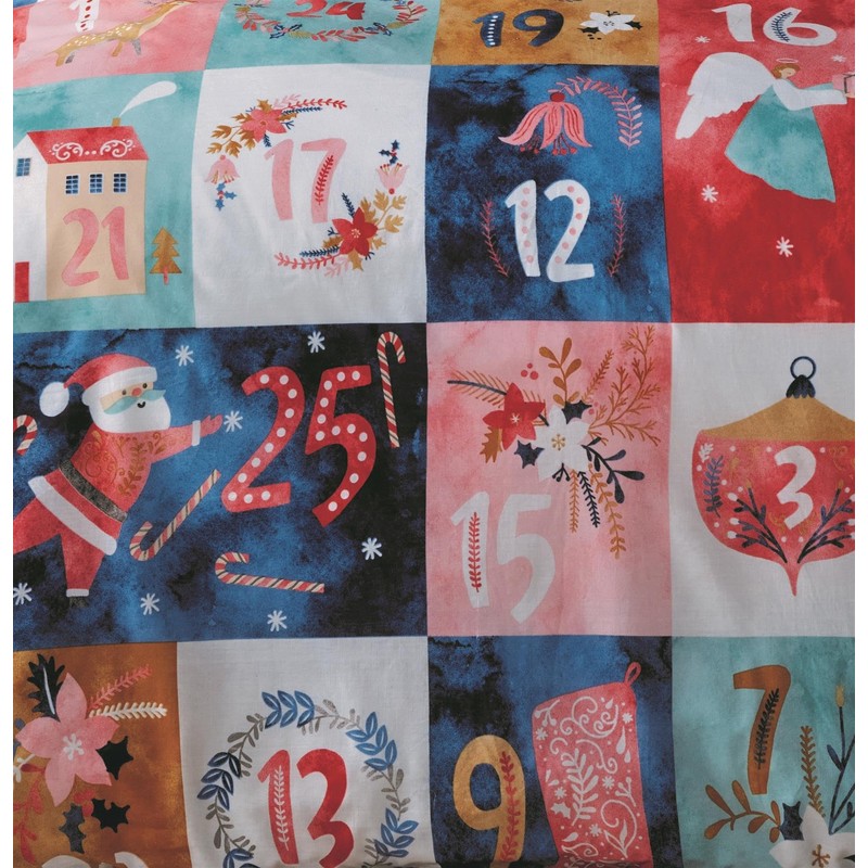 Rapport Home Christmas Advent Calendar Double Reversible Microfibre Duvet Cover