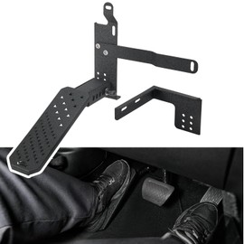 JOYTUTUS Dead Pedal Foot Rest Pad Compatible with 2007-2026 Jeep Wrangler JK JL 4X4 4XE & Gladiator JT No Drilling Left Side Foot Rest Kick Panel with Anti-Slip Surface & American Flag Design