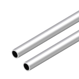 VictorsHome 6063 Aluminum Round Tube, 20mm OD 2mm Wall Thickness 300mm Length Metal Seamless Straight Tubing for DIY Crafts Model 2pcs
