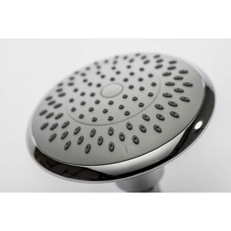 Croydex Small Round Shower Overhead, Aluminum, Chrome, 31x21.6x8.2 cm