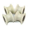 4 pieces x 40 mm with nylon with sheaves wheels