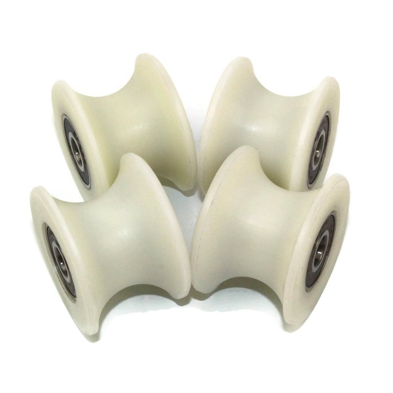 4 pieces x 40 mm with nylon with sheaves wheels