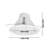 [6-Pack] PROCURU 6-Inch Recessed Light Shorty Cone Trim, Weatherproof Air-Tight,