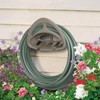 Suncast Hangout Outdoor Wall Mounted Garden Hose Holder w/Shelf, Taupe