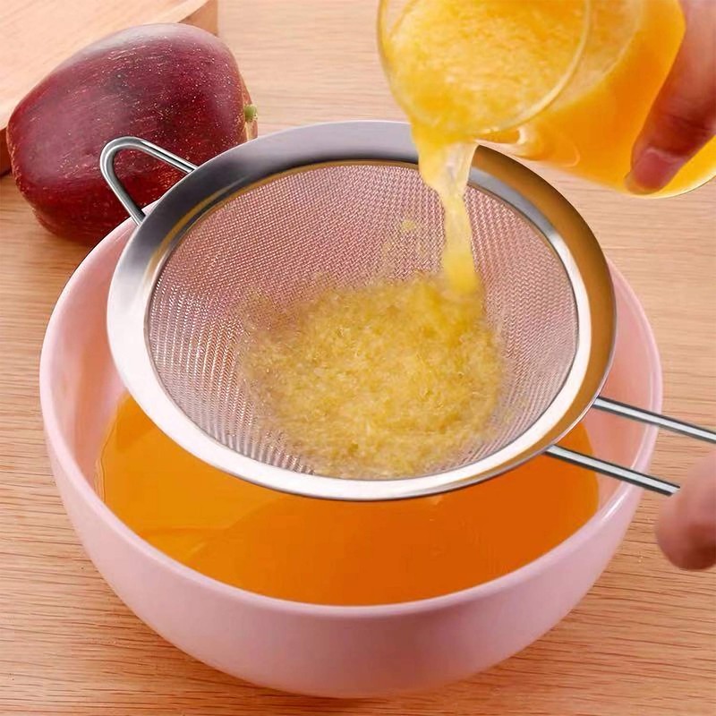 PELLUM Set of 2 Fine Mesh Strainer, Stainless Steel Colander