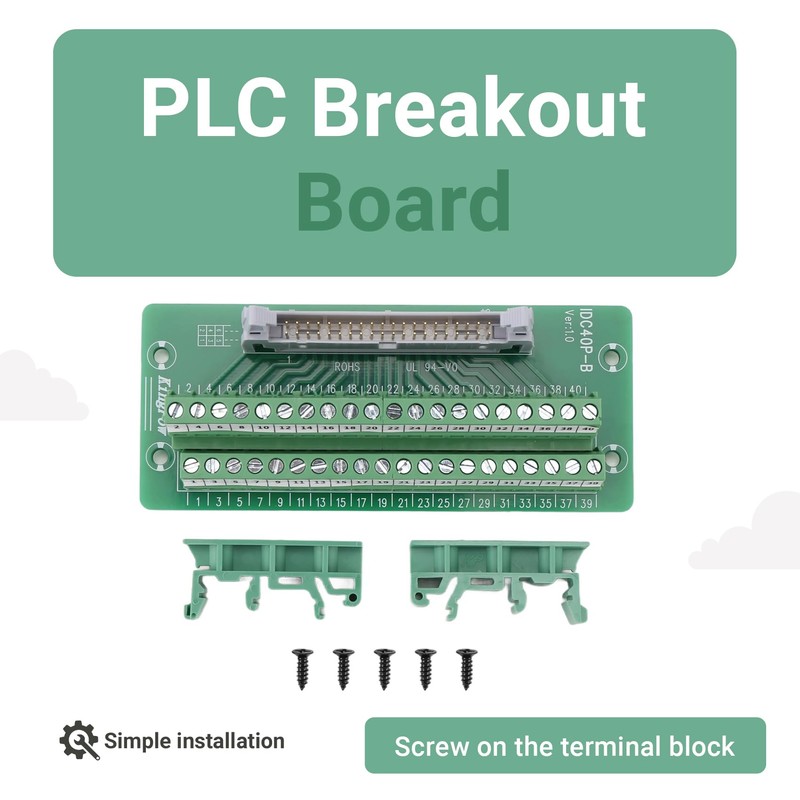 Peakloong IDC40P 40Pin Connector Strip Breakout Board Terminal Block Plug