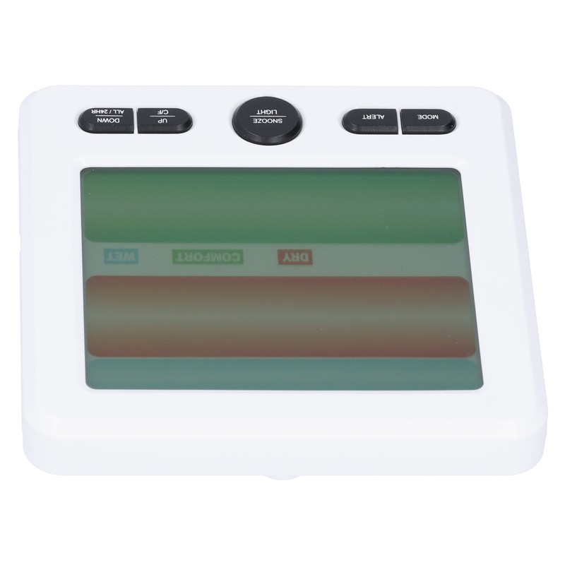 LCD Electronic Alarm Clock Temperature Humidity Monitoring Alarm for Indoor