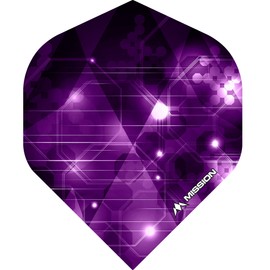 Mission Astral Dart Flights 100 Micron Standard Purple - 5 Sets (15))