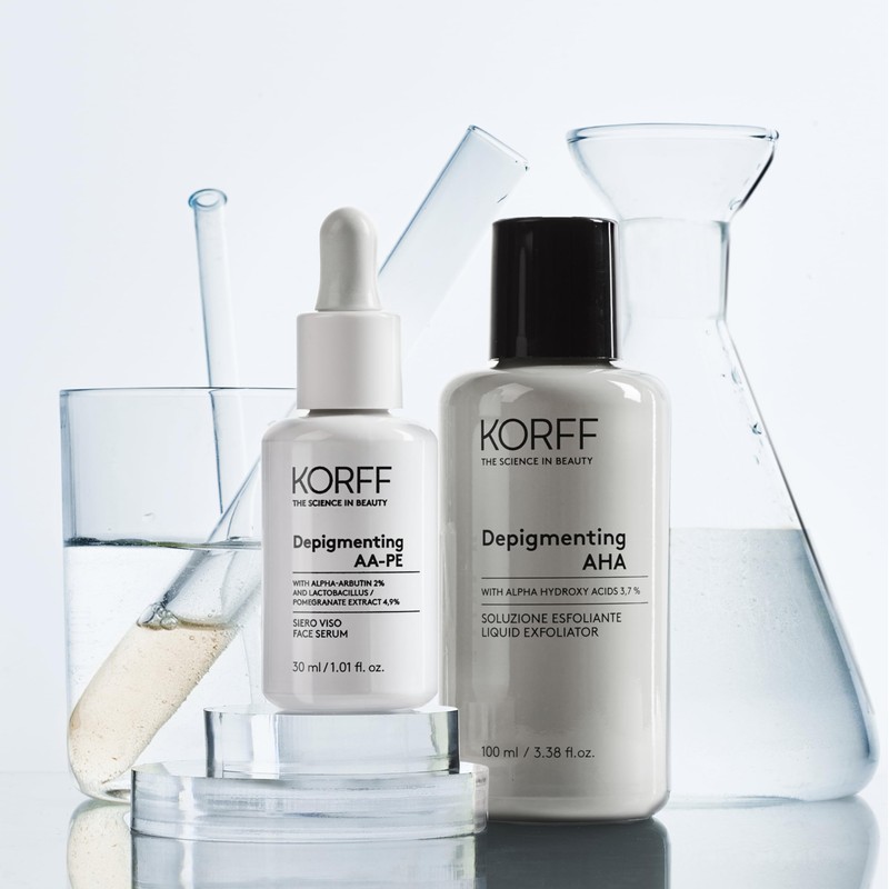 Korff Depigmenting HA Exfoliating Solution Reduces Dischromes for Radiant Skin
