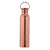 HealthGoodsIn Pure Copper Hammered Water Bottle with Carrying Handle 1000