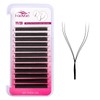FADVAN 8D W-Shaped Volume Eyelashes, 0.07D Curl, 8-12 mm Mixed