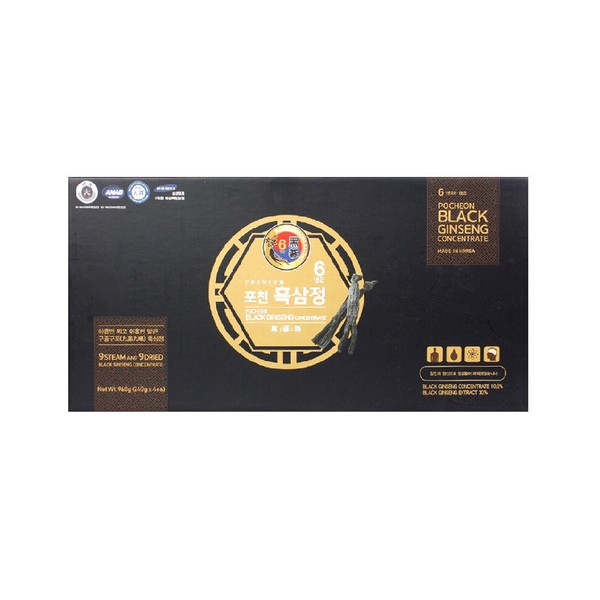 Gaeseong Merchant [On Sale] 6-year-old Pocheon Black Ginseng Stick 10g x 32 packets, 64 packets special price, 1 box (32 packets) / 개성상인 [온세일]6년근 포천 흑삼정 스틱 10g x 32포, 64포 특가, 1박스(32포)
