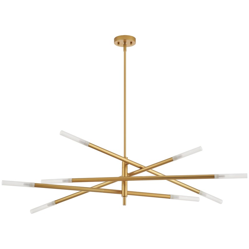 VANZARLA Modern Sputnik Chandelier for Entryway, Industrial Gold Pendant Lighting,