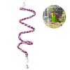POPETPOP Rope Perch, Parakeet, Perch, Parrot, Bird Toy with Bell
