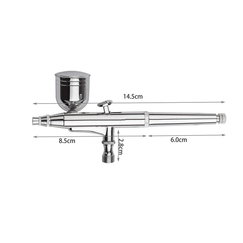 CYBERNOVA Double-Action Trigger Air-Paint Control Airbrush -0.2mm/0.3mm/0.5mm Needle (SP134)