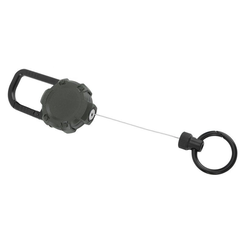 Magnetic Retractable Keychain Stainless Steel Wire Easy Pull Buckle Carabiner