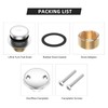 All Metal Tip-Toe Bathtub Drain Kit with Two-Hole Overflow Faceplate