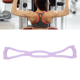 Elastic Bands for the Back, Comfortable Exercise for the Back of the Arms, Elastic Rope, Posture Corrector for Home (Purple)