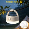 BORUiT LED Camping Light, Solar Powered or USB C Rechargeable,