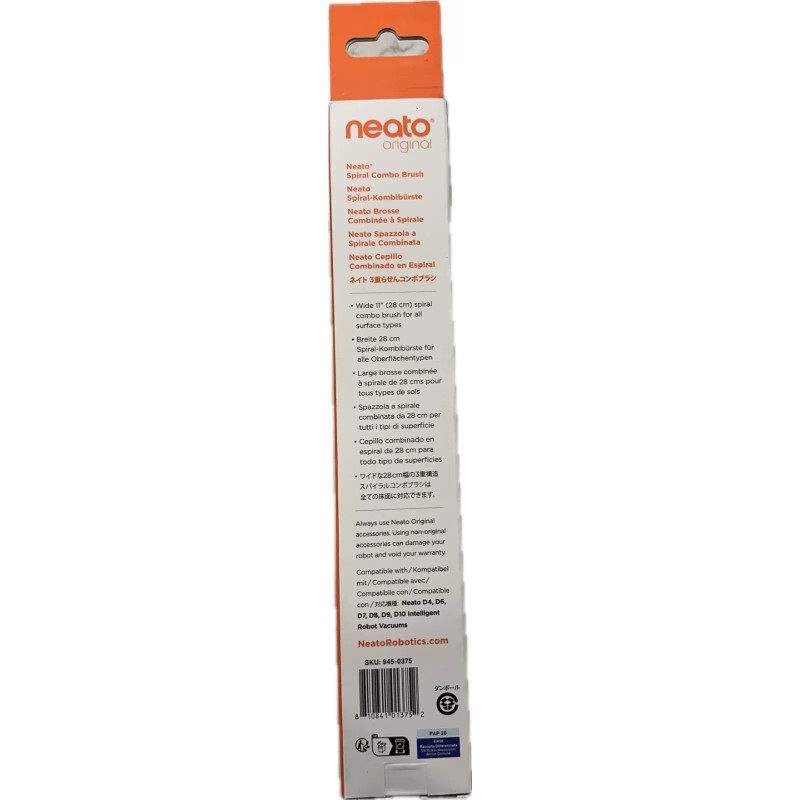 For Neato Original NEATO ROBOTICS SPIRAL BRUSH COMBO Filters Side