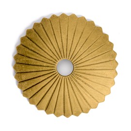 Hardware Philosophy “Radial” Brass Backplate Washers Hardware 1.6 Inches - Set of 10 - Architectural, Interior Design, Doors, Furniture Cabinet Customization Hardware