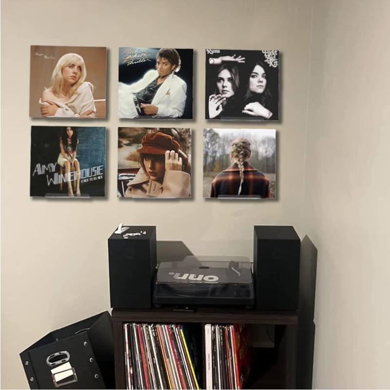 Vinyl Record Wall Mount Vinyl Holder Acrylic Records Storage Wall