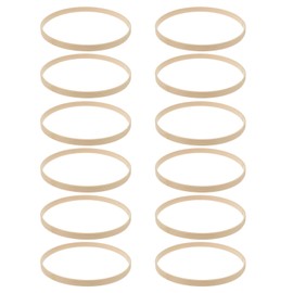 Gadpiparty 12Pcs Dream Catcher Bamboo Rings Hoops Macrame Rings Dream Catcher Hoops Wreath Craft Hoops for DIY Dream Catcher Wedding Decor Wall Hanging Craft, 15cm