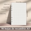 Papel para Recargas A5 -Paquete de 2, 180 Páginas /