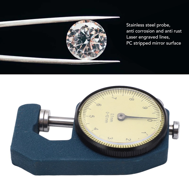 Thickness Gauge Portable Clear Scale Pointer Display Wear Resistant Thickness
