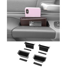 DSWSQ for Ram 1500 4 Pcs Door Side Organizer Tray 2018 2019 2020 2021 2022 2023 2024 2025 for Dodge Ram 1500 Door Side Storage Box Handle Organizer Door Pocket Insert Tray Interior Accessories