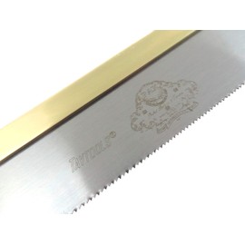 Thomas Flinn Pax Taytools 8 Inch Mini Gent Dovetail Saw, Solid Rolled Brass Back, 20 TPI, 1 Inch Wide Plate, Walnut Handle